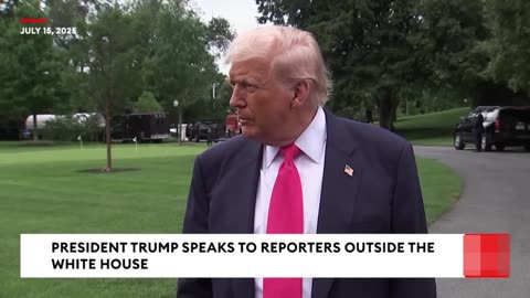 President Trump's Gaggle With the Press Before Departing for Pennsylvania, July 15, 2025