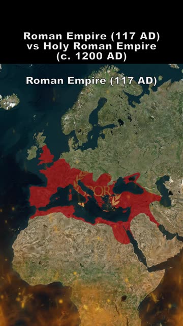 Roman Empire (117 AD) vs Holy Roman Empire (c. 1200 AD)