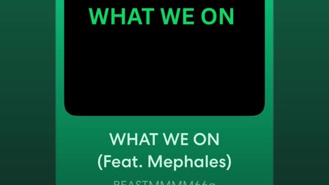 WHAT WE ON (Feat. MEPHALES) [Official Audio]