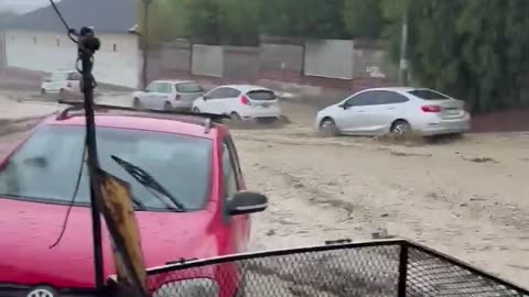 Severe floods due to heavy rains in Comodoro Rivadavia, Argentina