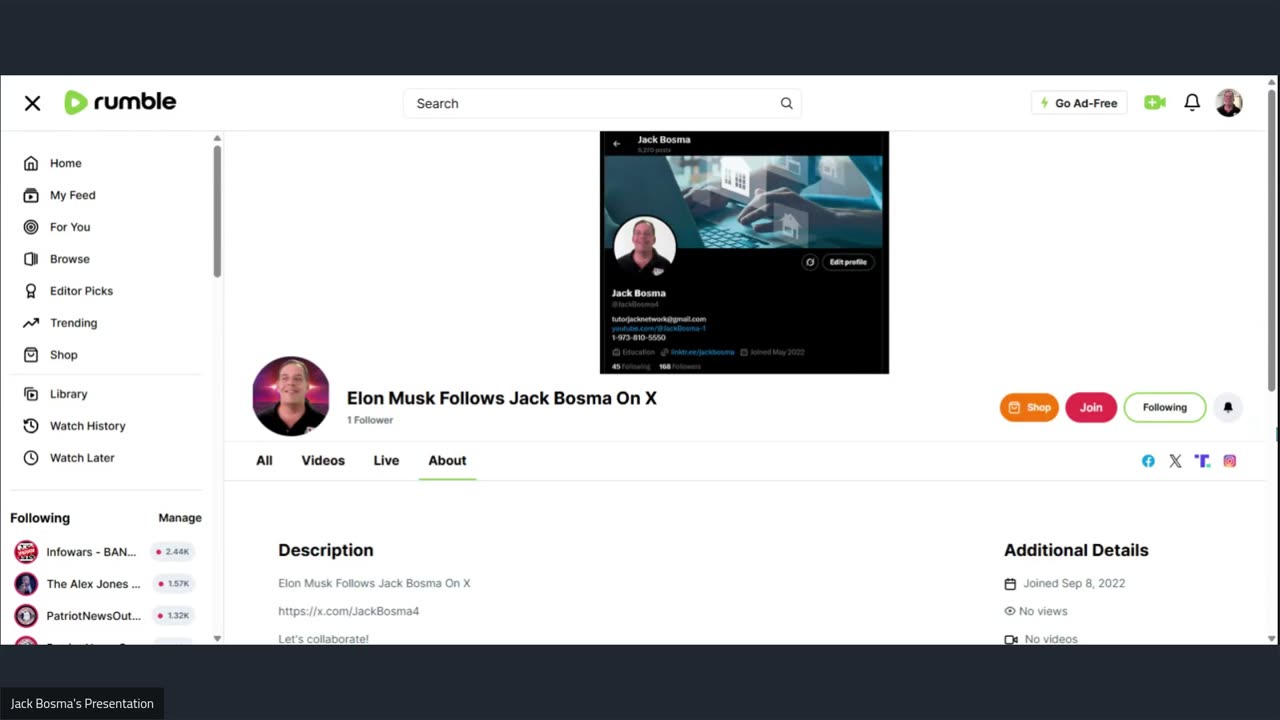 Elon Musk Follows Jack Bosma On X