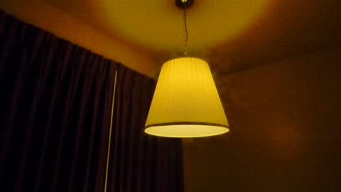 Lamp hanging out, normal camera mode