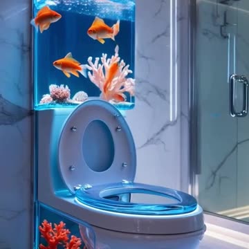 Luxury Toilet or Fish Tank You Decide! 🐟💎