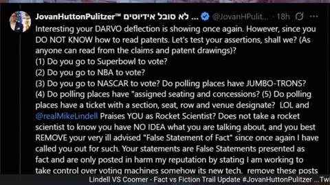 Coomer Versus Lindell - How Far Will This Go?