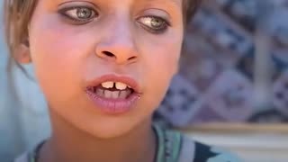 A CUTE DAUGHTER FROM GAZA SAYS SHE HAS NOT TAKEN MEAL FOR A LONG TIME