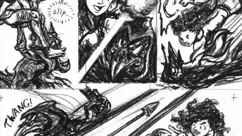 Charcoal Art for Page 48 in 13 minutes