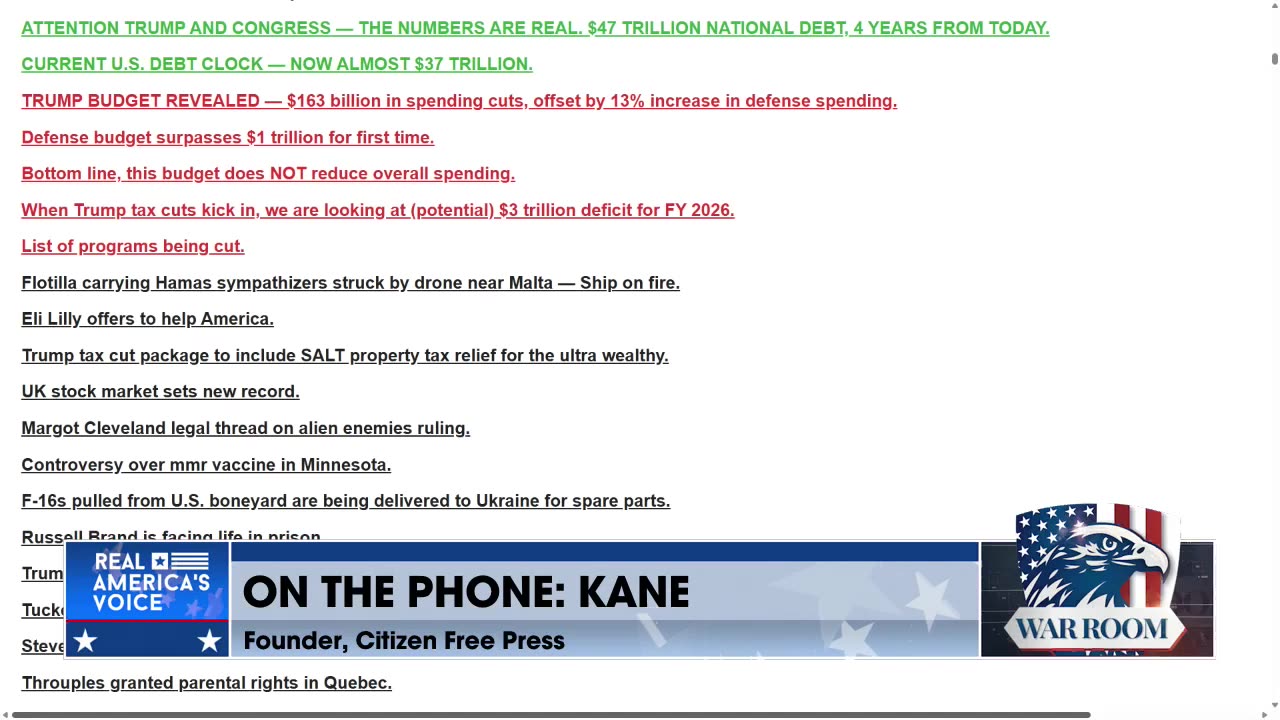 Citizen Free Press: “This Cannot Be Done With Spending Cuts Alone.”