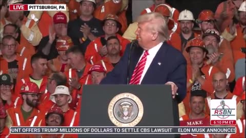 53125 Terry Reports - President Trump Speaks to Steel Workers