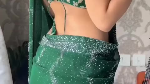 Indian girl fashion in saree
