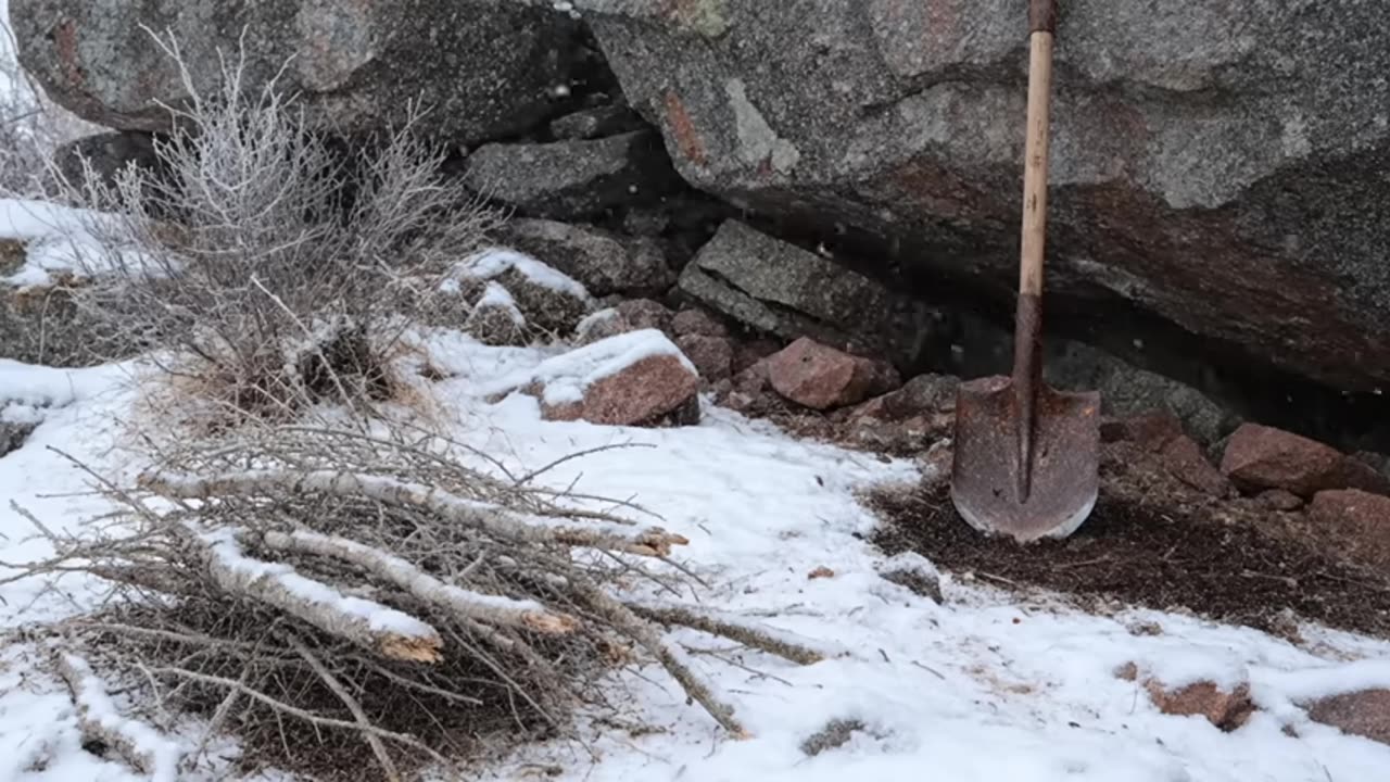 Blizzard Winds Nearly Rip My Hot Tent Apart!