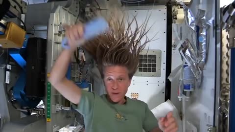 Washing your hair in fake space over a Flat Earth