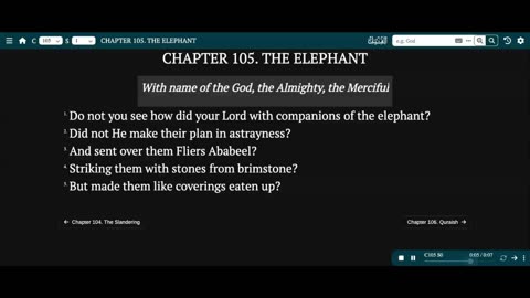 Chapter 105 Quran English 2025