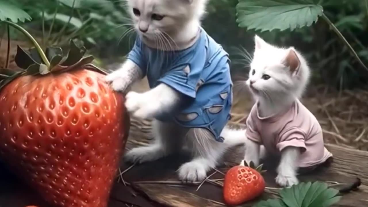 Two Poor Kittens Save for a Swim Ring 🐱💧 | Funny & Cute AI Shor