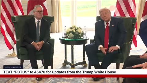 President Trump Participates in a Bilateral Meeting with the PM of the United Kingdom