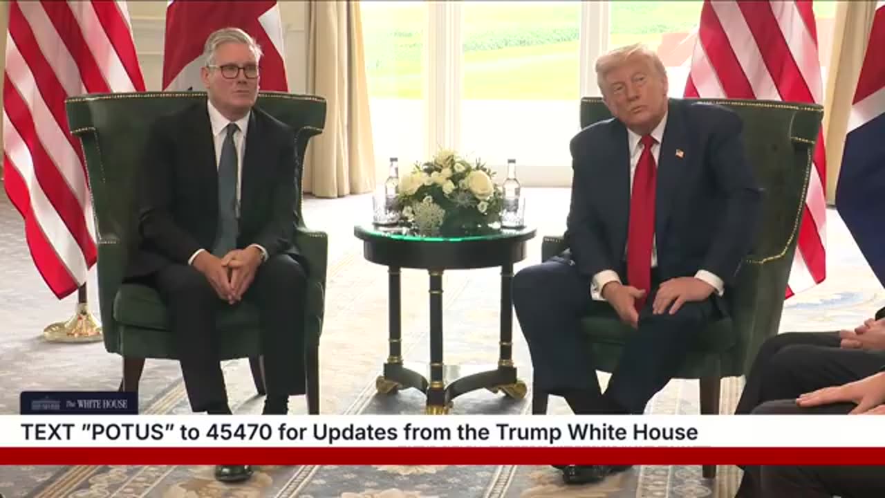 President Trump Participates in a Bilateral Meeting with the PM of the United Kingdom