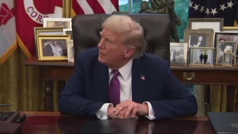 Trump orders blue tent removed in front of WH when reporter tells him about it