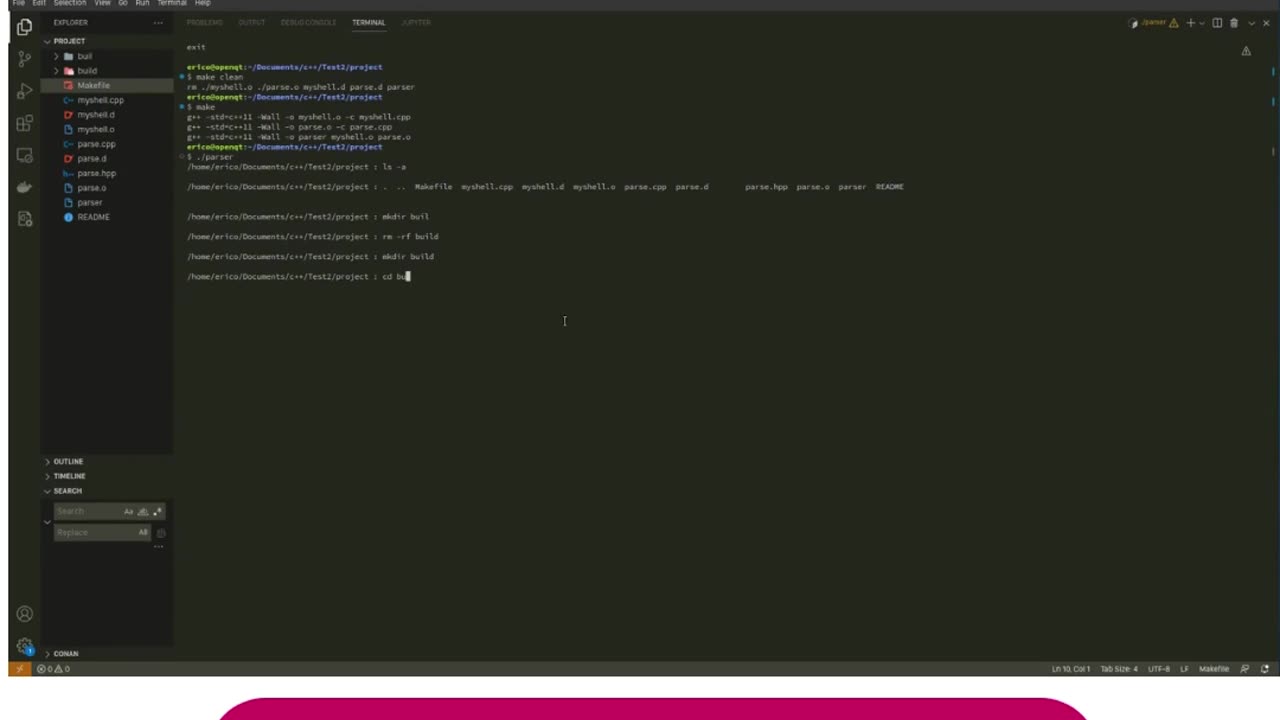 Student Work(Project)|COP4634 Project 1–Custom Shell with Fork/Exec & Token Parsing Video |UWF