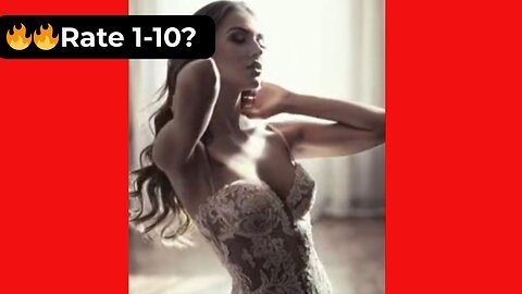 🔥 Rate Her Body in This White Lace Corset Bodysuit (B&W) 1-10? 😍 Supermodel 4K