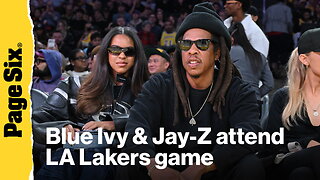 Blue Ivy, 13, looks just like mom Beyoncé during LA Lakers game with dad Jay-Z