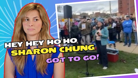 Anti-American protest in Bloomington and shocker Chung was there