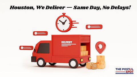 Houston, We Deliver — Same Day, No Delays!