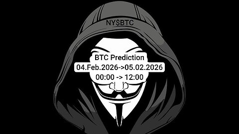 BTC #Prediction⬆️?⬇️? 04.Feb.2026(00:00->12:00) 04.02.2026->05Feb2026 02월04일->02월05일