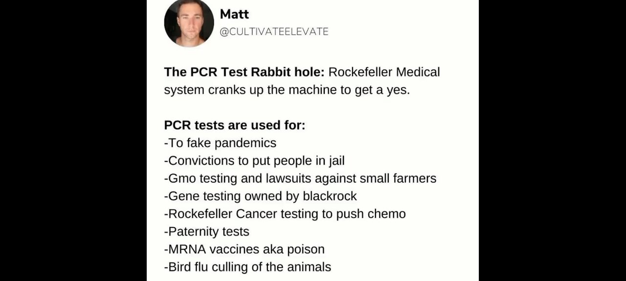 PCR TEST RABBIT HOLE