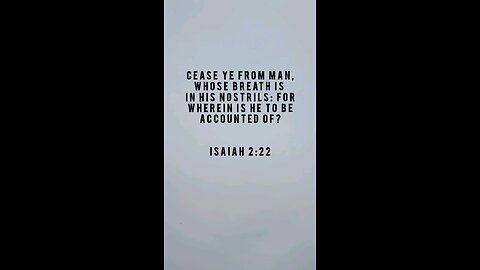 Trust in God not Man