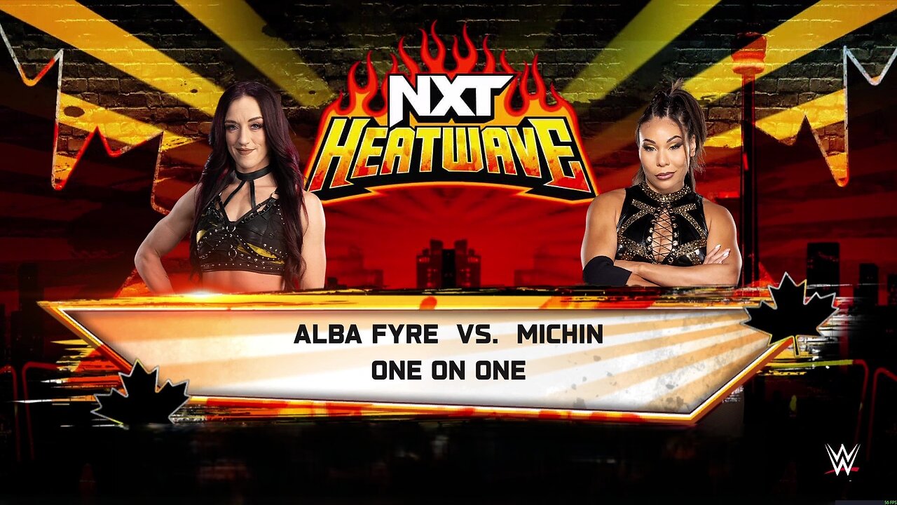 WWE 2k25 Alba Fyre vs Michin