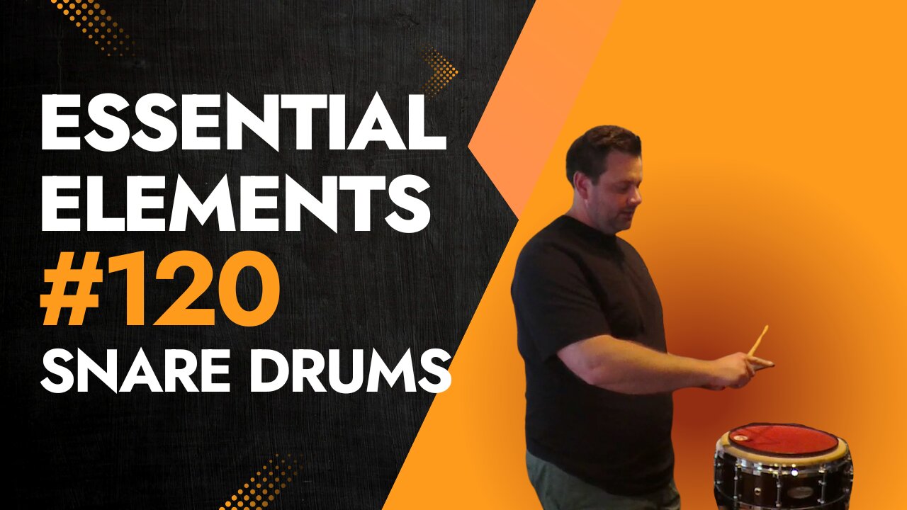 Exercise #120 From the Essential Elements Snare Drum Tutorial