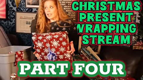 Chrissie Mayr Christmas Present Gift Wrapping Stream!