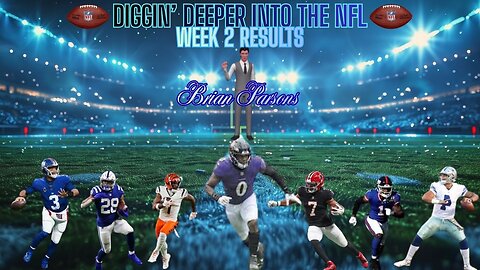 NFL Week 2 2025 Results, Diggin' Deeper into the NFL