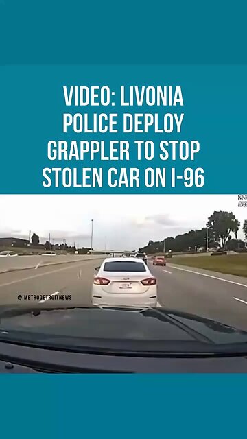 Livonia police released video of officers using the Grappler device to stop a stolen