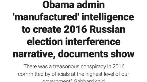 TREASON! Tulsi Gabbard: I’m referring to the DOJ for ACCOUNTABILITY & ACTION.