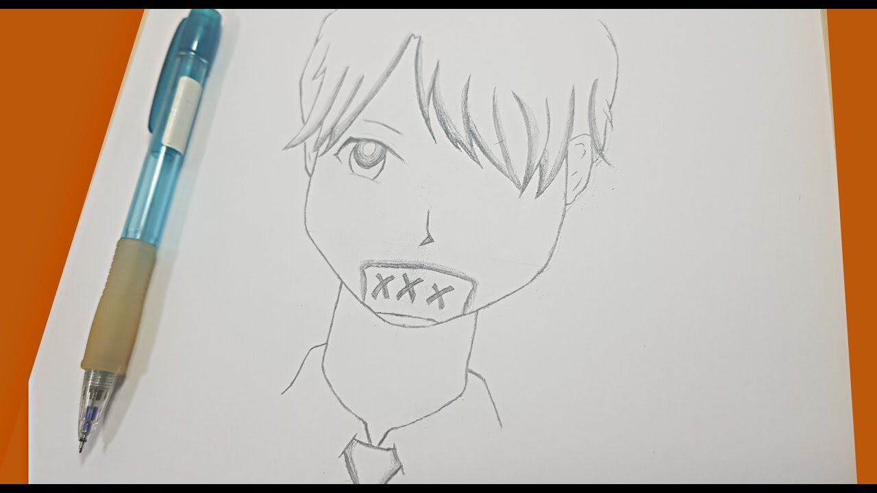 easy way to draw boy anime silent