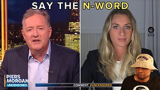 Piers Morgan Pushes Lilly Gaddis to Say N-Word! Marc Lamont Hill Loses It!