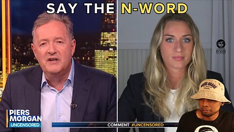 Piers Morgan Pushes Lilly Gaddis to Say N-Word! Marc Lamont Hill Loses It!