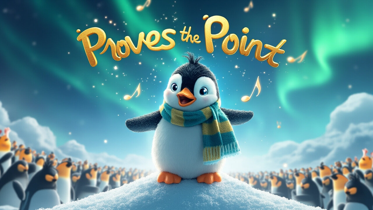 Penguin Proves the Point 🐧✅ | Kids’ Empowerment Anthem (Small Voice, Big Courage)