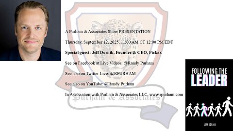 Special guest: Jeff Dornik, Founder & CEO, Pickax