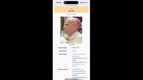 Congrats to Leo XIV (Robert Francis Prevost) for being the First North American (American) Pope