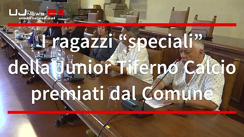 I ragazzi “speciali” della Junior Tiferno Calcio premiati dal Comune