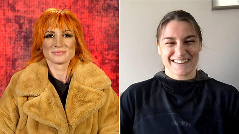 Becky Lynch chats with Katie Taylor ahead of historic fight @wwefree ​