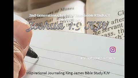 Joshua 1:9 KJV “Have not I commanded thee? Be strong and of a good courage #kjv #script