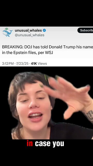 ‼️🚨TRUMP IS IN THE EPSTEIN FILES SAYS *HIS* DOJ!