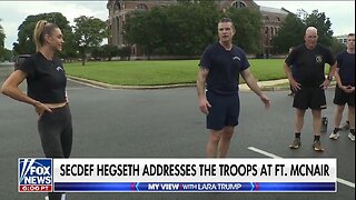 Lara Trump Trains With SecDef And Service Members