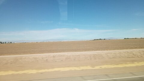 Mountains in Imperial CA driving out of the border crossing