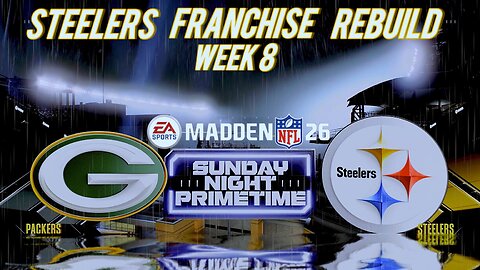 MADDEN 26 STEELERS FRANCHISE REBUILD WEEK 8. HARD FOUGHT SNF SLIP N SLIDE.