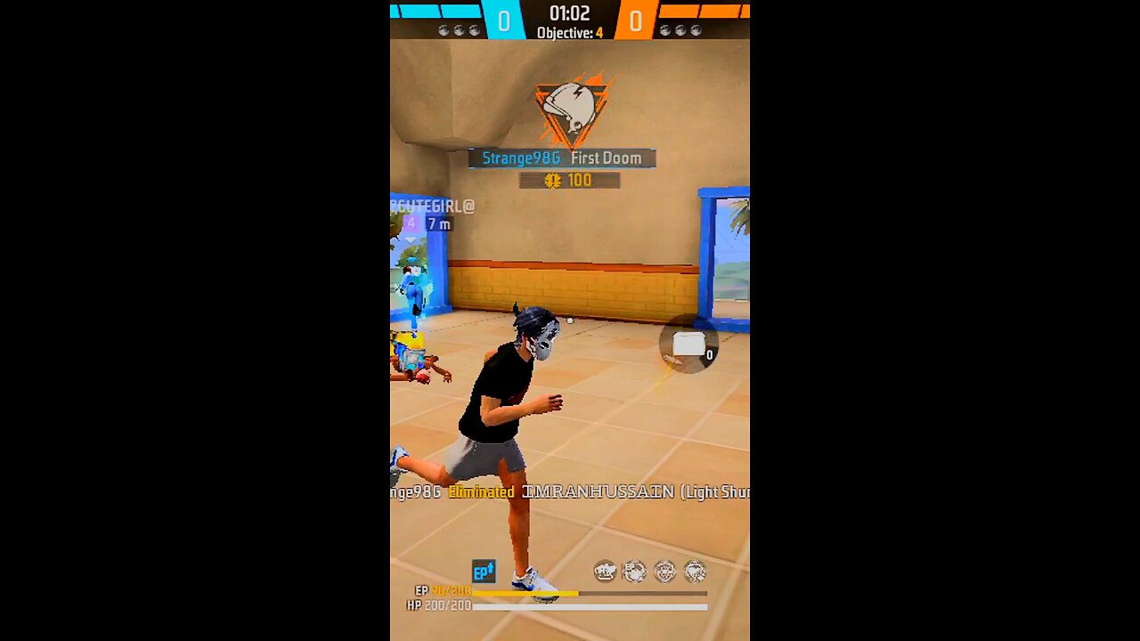 free fire Naruto shurikee. Won the match