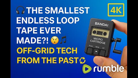 📼 The SMALLEST Endless Loop Tape Ever Made?! | Bandai Micro Cartridge 🔁🎶