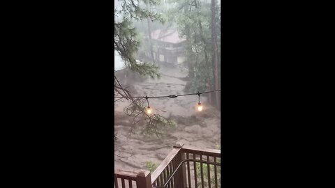 A house is spotted drifting down a river in New Mexico, due to intense rainfall